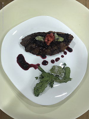 Ojo De Bife Con Salsa De Malbec Al Disco